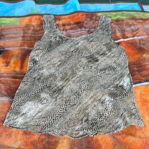Snake skin tank top